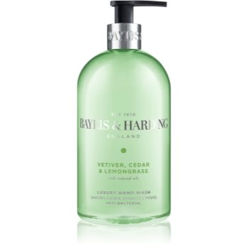 Baylis & Harding Vetiver, Cedar & Lemongrass Anti-Bacterial Săpun lichid pentru mâini - imagine 2